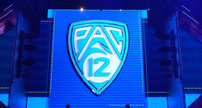 The Pac-12 issued a statement on Friday night following the news that the conference has effectively been gutted. Photo Credit: Kirby Lee-USA TODAY Sports
